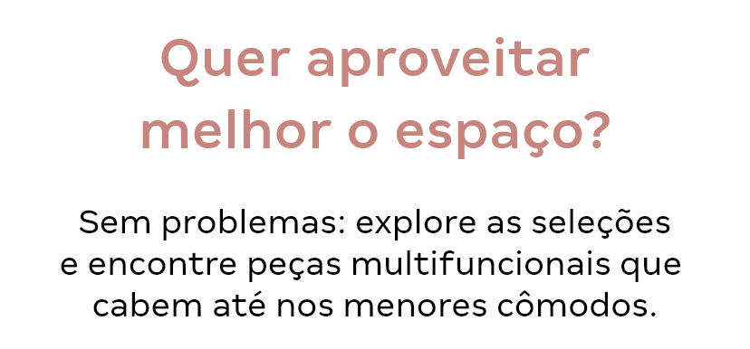 Título - Quer aproveitar melhor o espaço?